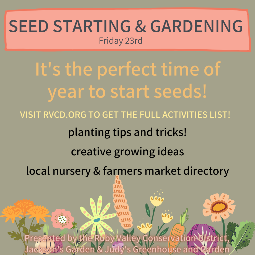 Earth Week Day 5: Seed Starting & Gardening
